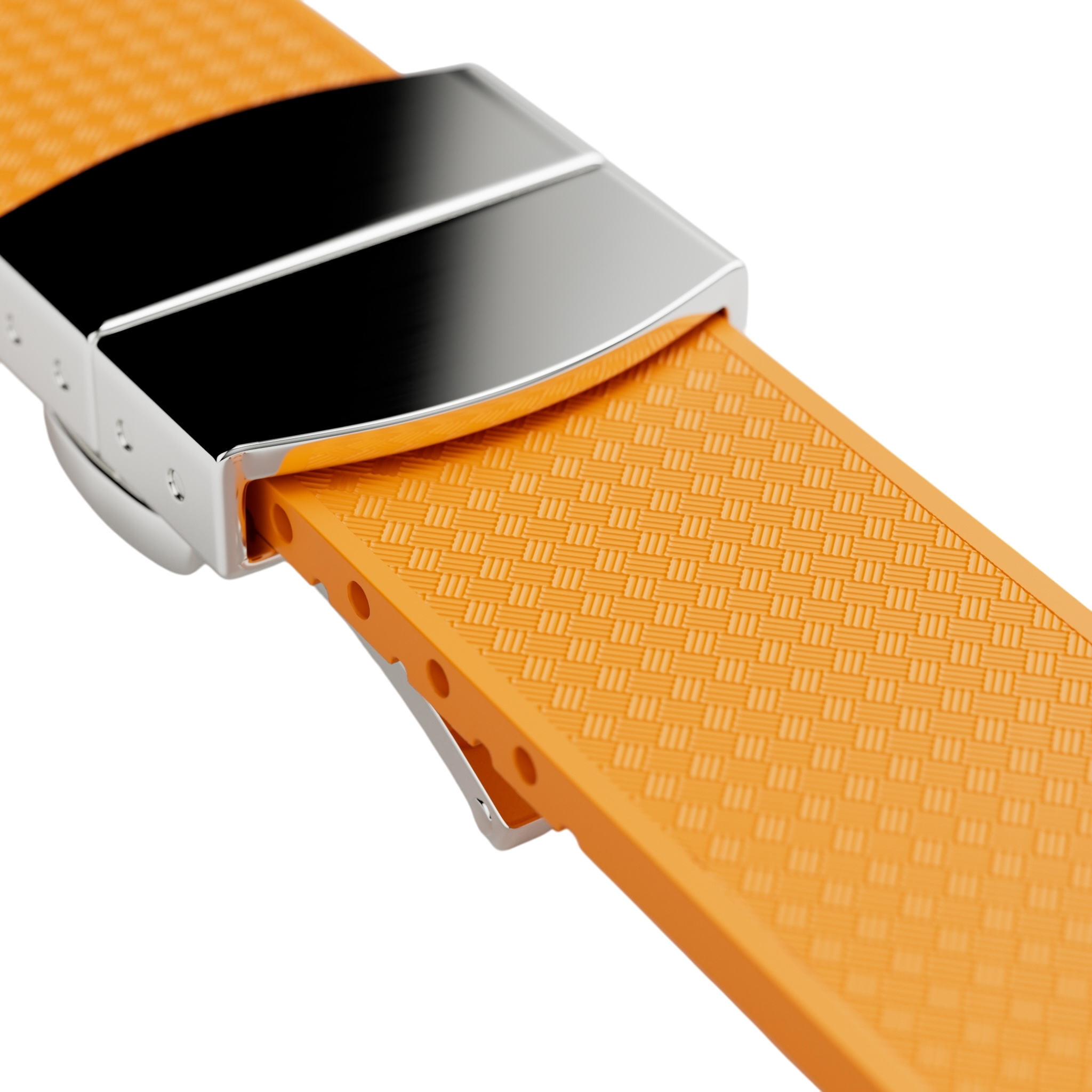 Orange Rubber Strap-20mm FKM Rubber Watch Strap - Cut to size -MÖNCH