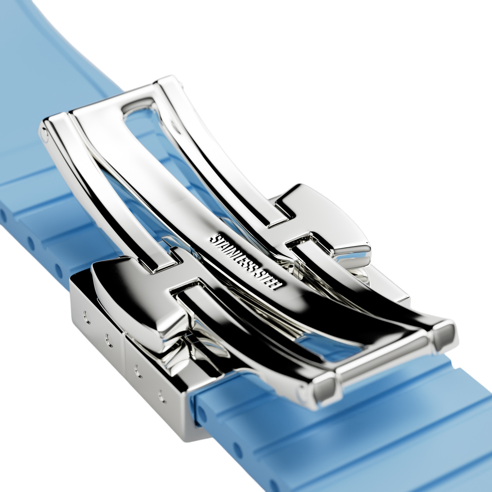 Blue Rubber Strap-20mm FKM Rubber Watch Strap - Cut to size -MÖNCH