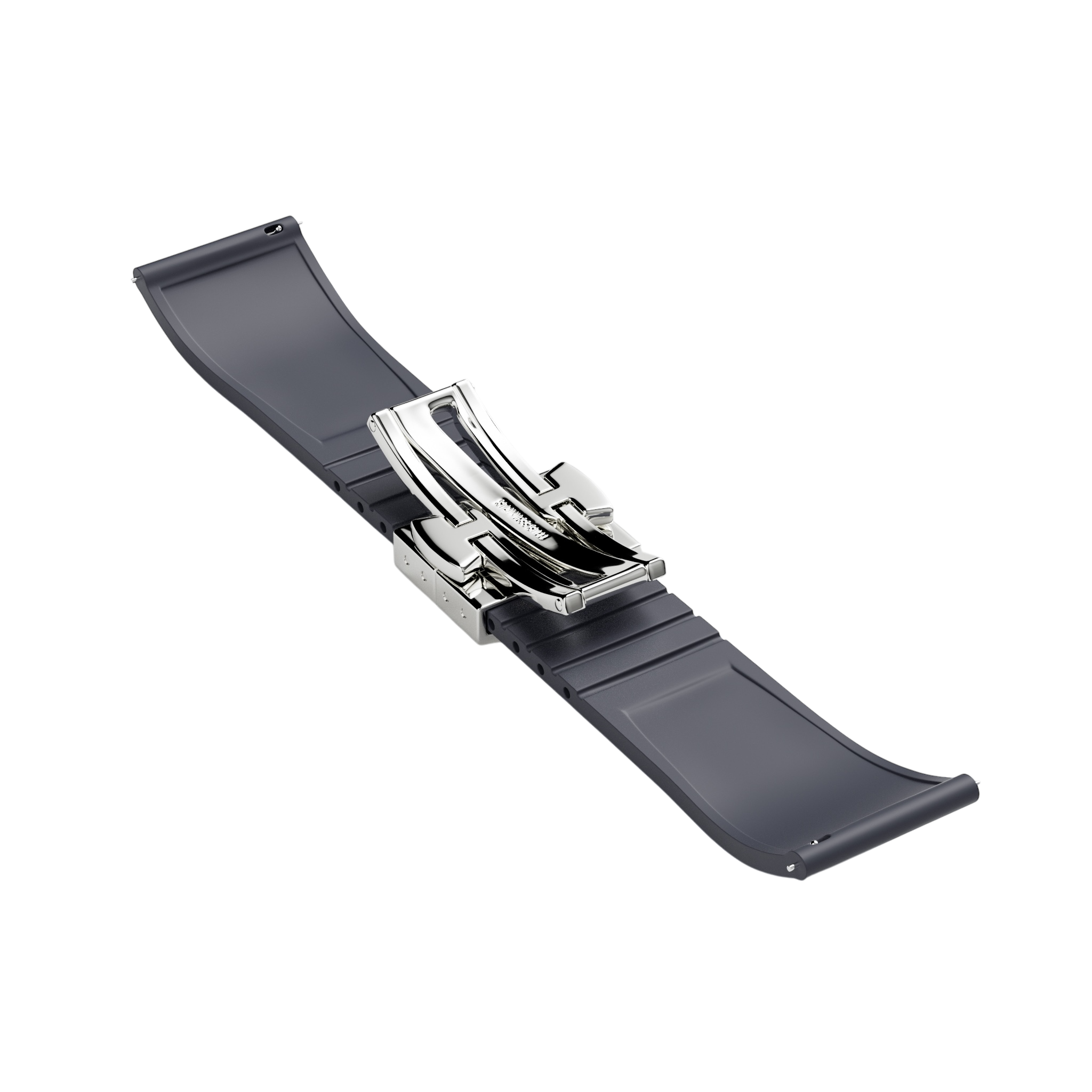 Grey Rubber Strap-20mm FKM Rubber Watch Strap - Cut to size -MÖNCH