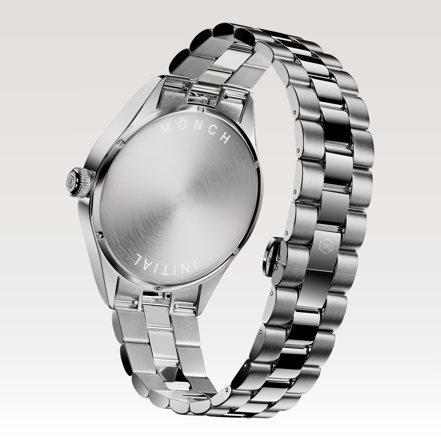 INITIAL, NOIR-Men's 40mm Dial - 10ATM Water Resistant - Date - Stainless Steel - MÖNCH