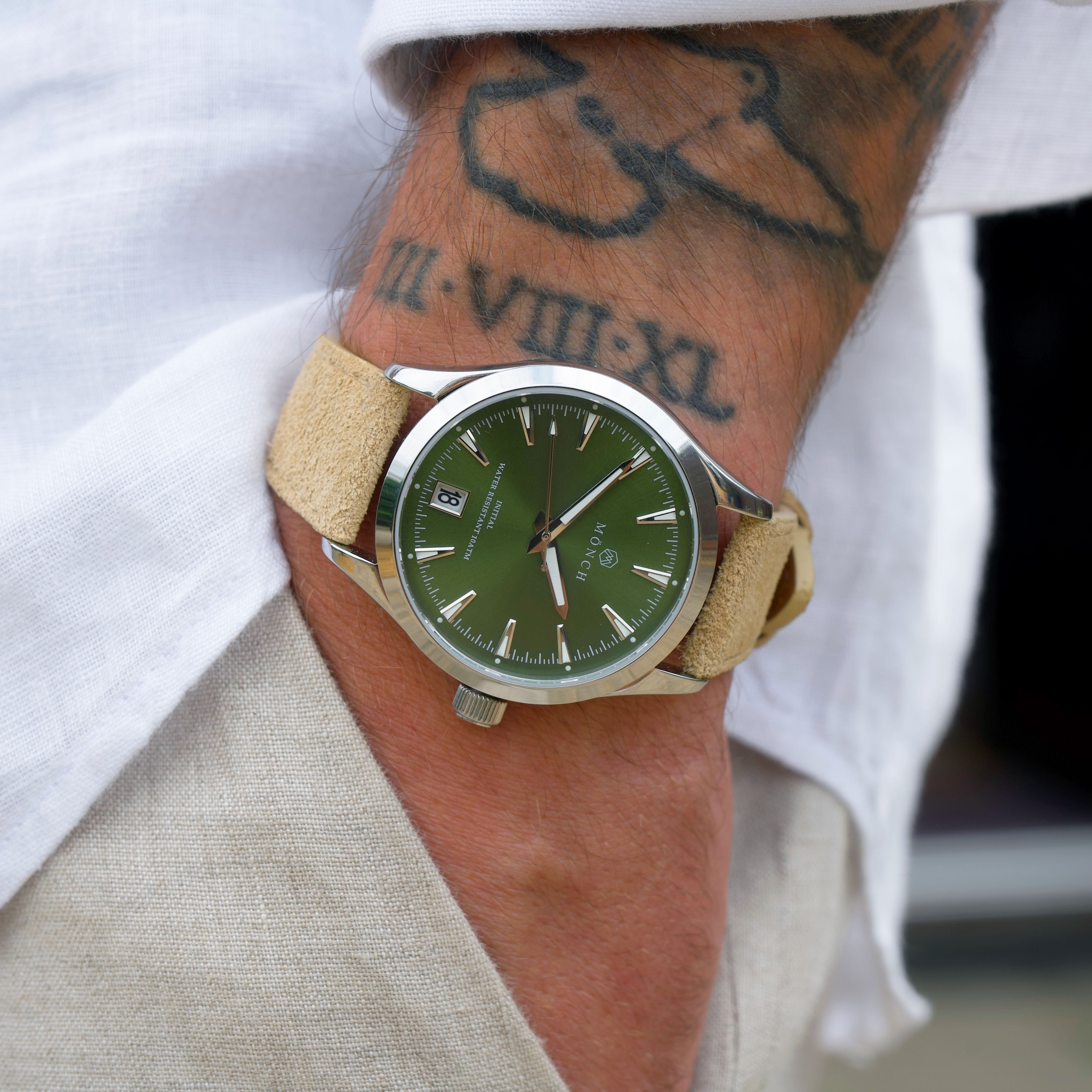 Timeless, Black Leather Strap