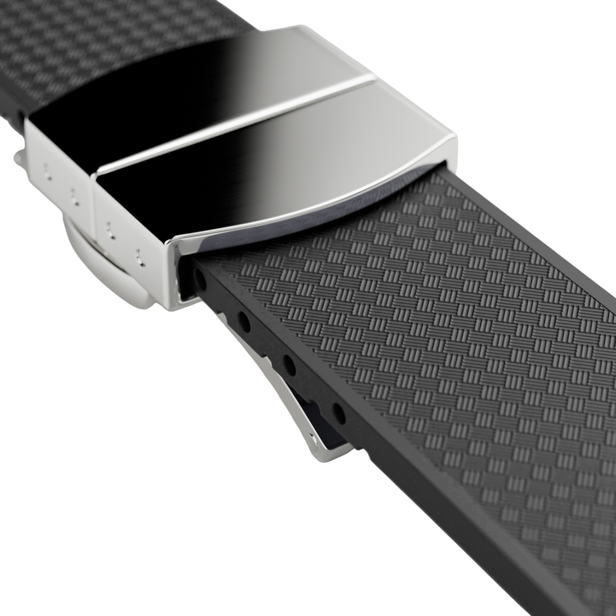 Black Rubber Strap-20mm FKM Rubber Watch Strap - Cut to size -MÖNCH