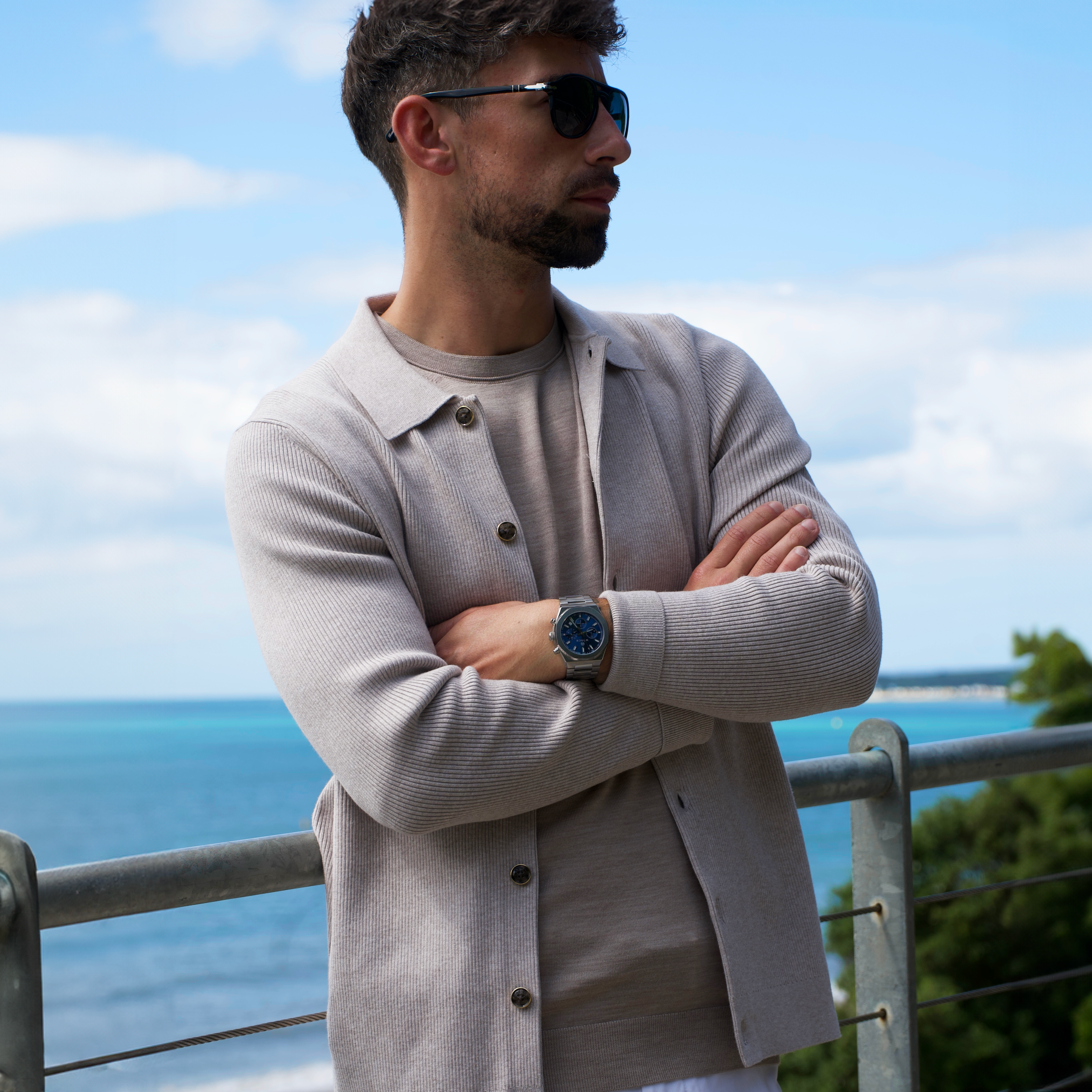 TIME-CAPTURE, ROYAL BLUE-Men's Chronograph Watch - 42mm - 5ATM Water Resistant - Stainless Steel - MÖNCH