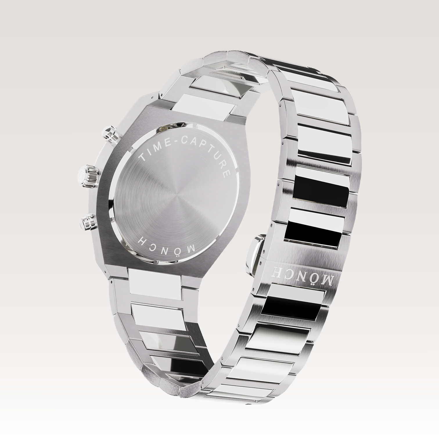 TIME-CAPTURE, GRAPHITE-Men's Chronograph Watch - 42mm - 5ATM Water Resistant - Stainless Steel - MÖNCH