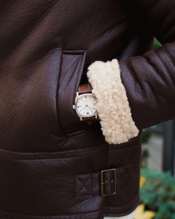 Timeless, Brown Leather Strap