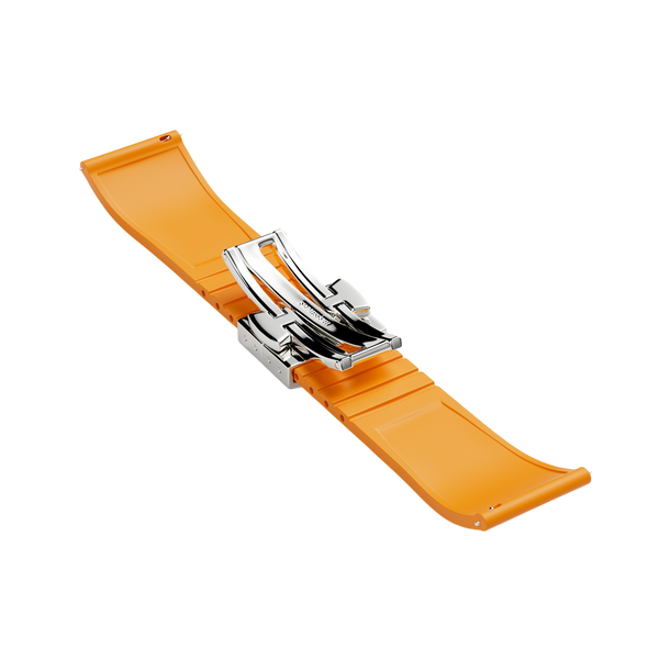 Timeless, Orange Rubber Strap