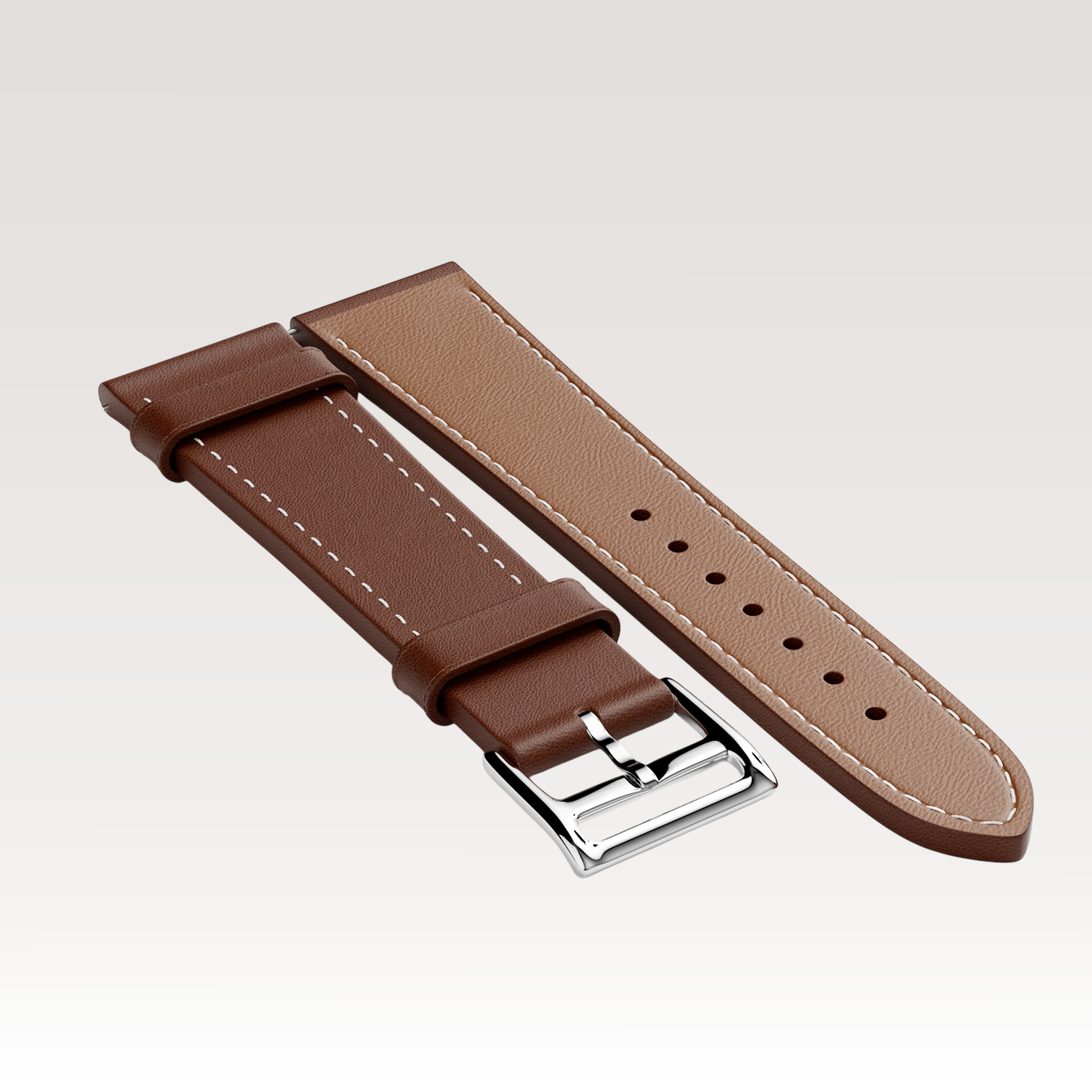 Timeless, Brown Leather Strap