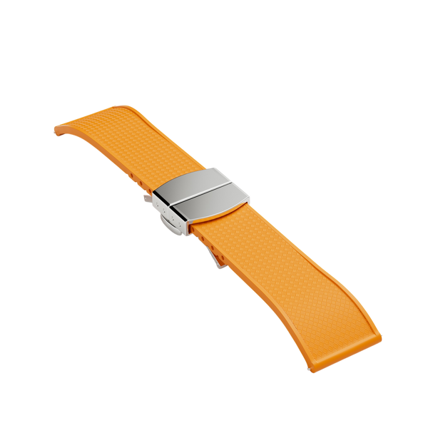 Timeless, Orange Rubber Strap