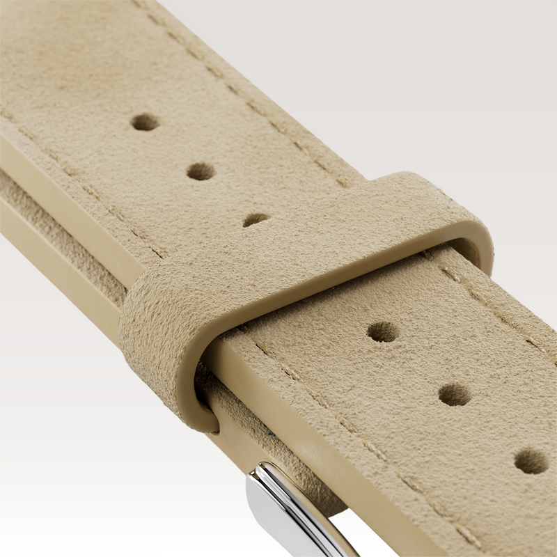 Beige Suede Strap-20mm - Hybrid - Watch Strap - compatible with Time-Contra 41 & Initial 40 - MÖNCH