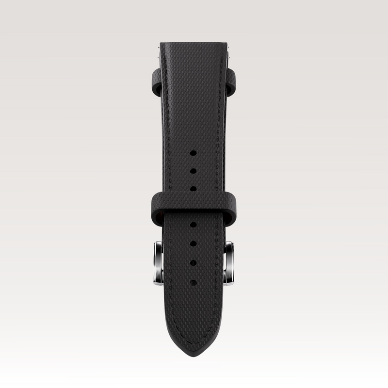 Black Hybrid Strap-20mm - Hybrid - Watch Strap - compatible with Time-Contra 41 & Initial 40 - MÖNCH