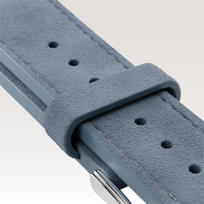Blue Suede Strap-20mm - Hybrid - Watch Strap - compatible with Time-Contra 41 & Initial 40 - MÖNCH