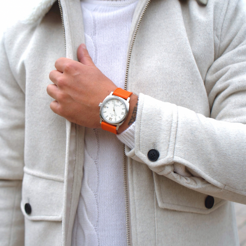 Orange Rubber Strap-20mm FKM Rubber Watch Strap - Cut to size -MÖNCH