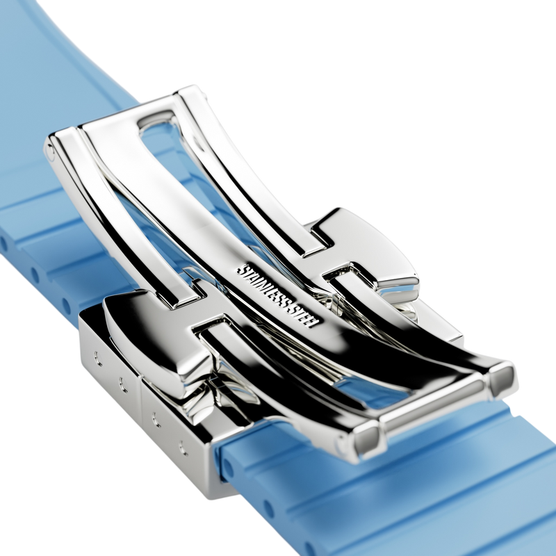 Blue Rubber Strap-20mm FKM Rubber Watch Strap - Cut to size -MÖNCH