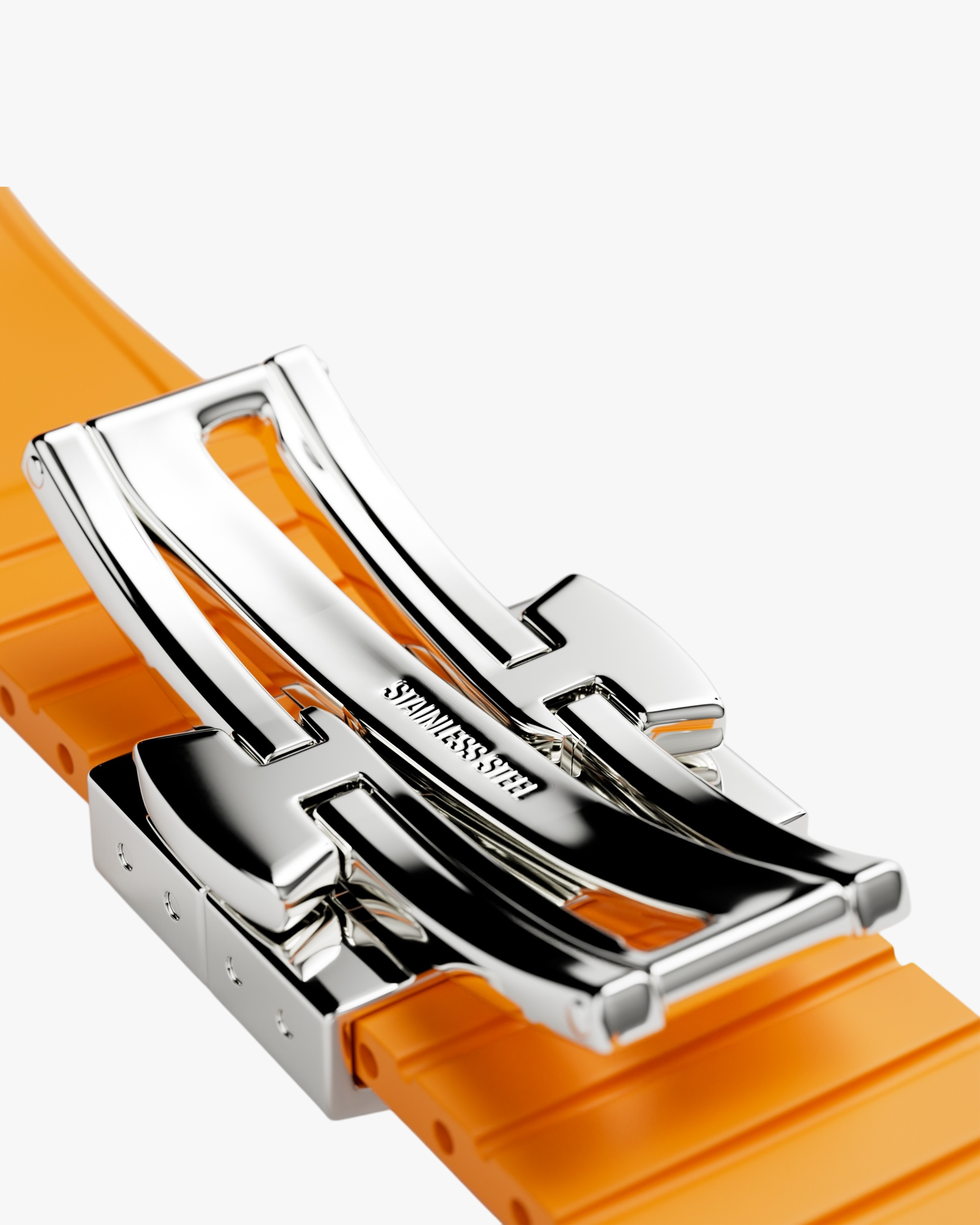 Orange Rubber Strap