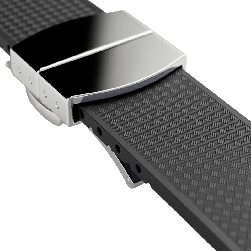 Black Rubber Strap-20mm FKM Rubber Watch Strap - Cut to size -MÖNCH