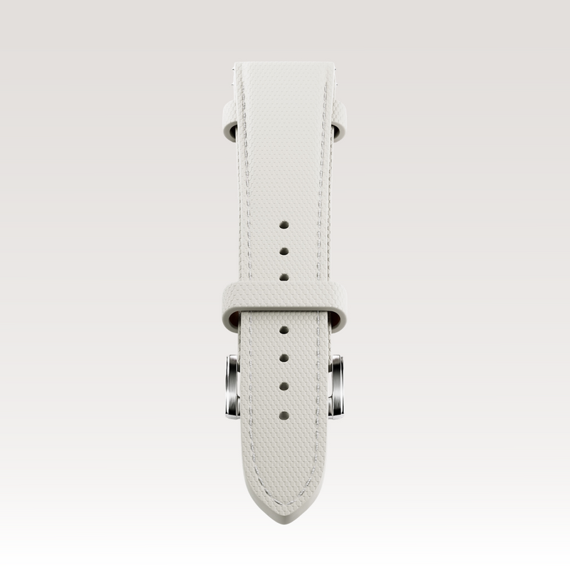 White Hybrid Strap-20mm - Hybrid - Watch Strap - compatible with Time-Contra 41 & Initial 40 - MÖNCH