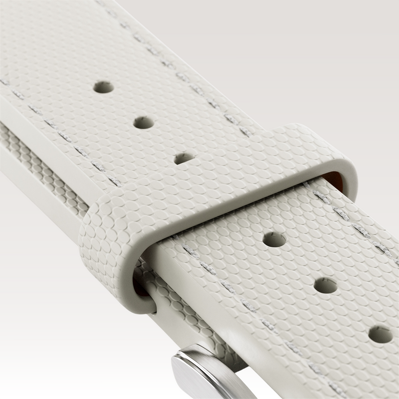 White Hybrid Strap-20mm - Hybrid - Watch Strap - compatible with Time-Contra 41 & Initial 40 - MÖNCH